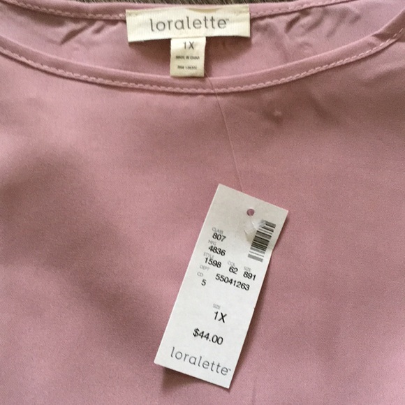 NWT Loralette Blush Pink Blouse - Picture 5 of 5